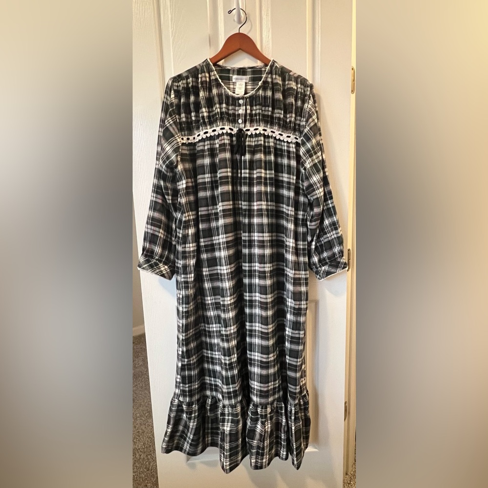 Vintage Cotton Flannel Nightgown